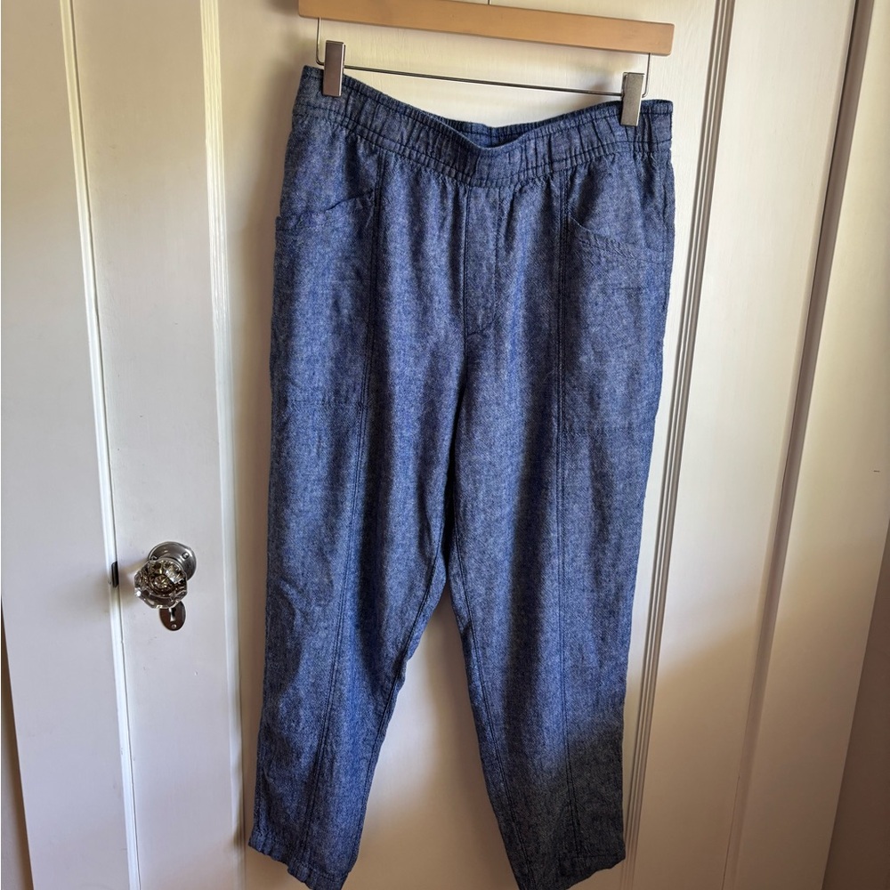 Old Navy Linen Blue Pants